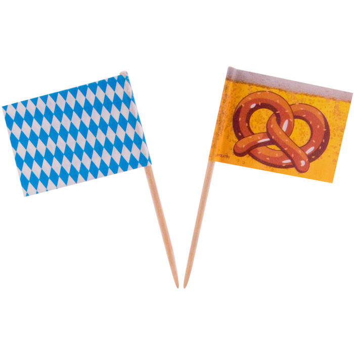 Oktoberfest Træpinde - 50 stk. til festlige anledninger