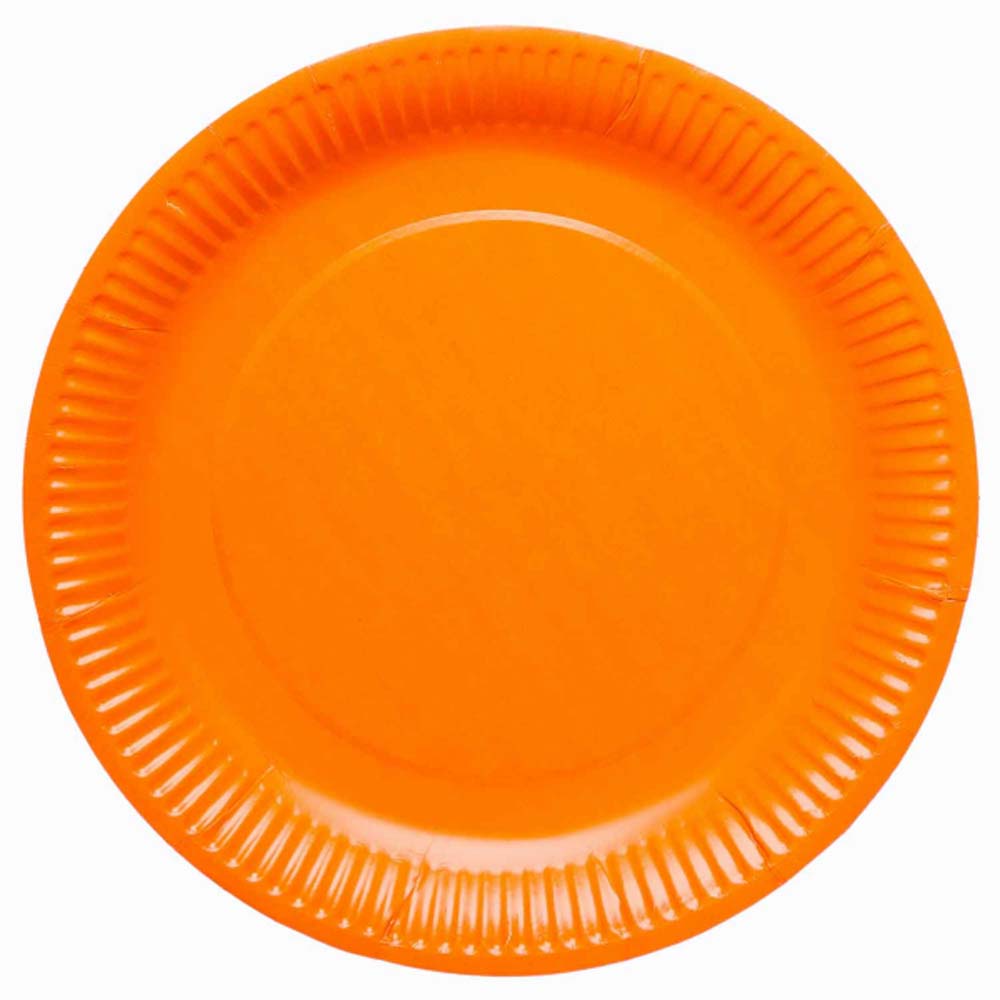 Orange Halloween Paptallerkner – 8 stk. til Festlig Fejring!