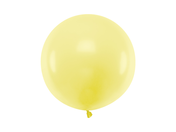 Pastelgul Ballon 60 cm - Perfekt til festpynt!