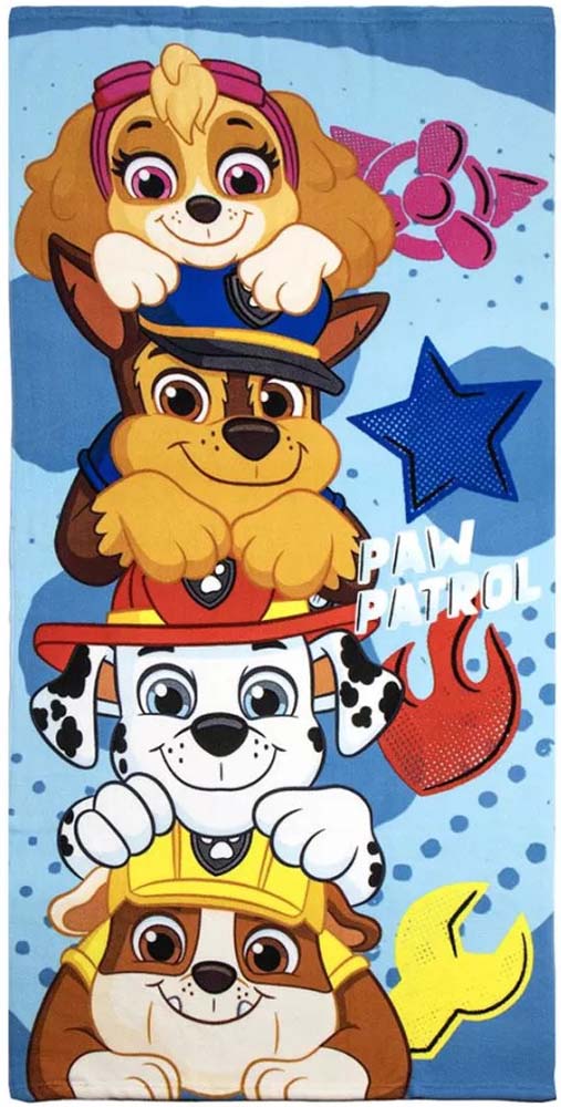 Paw Patrol Badehåndklæde – Lyseblå til Sjov Badetid