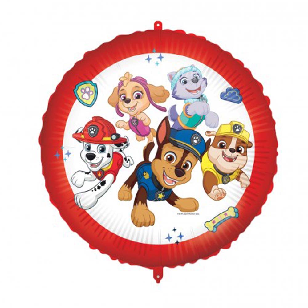 Paw Patrol Fødselsdagsfolieballon – Rød og Hvid Dekoration