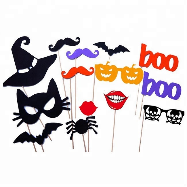 Halloween Photo Booth Rekvisitter - 30 stk. Festlige!