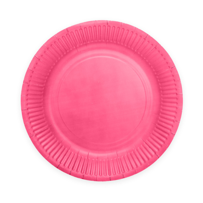 Pink Pap Tallerkner 8x   18