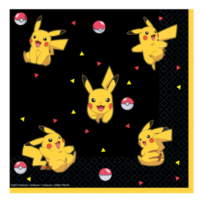Pokemon Servietter - 16 stk. til børnefødselsdag