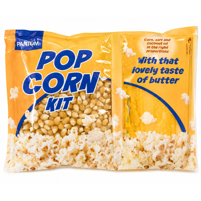 Popcorn 50x Popcornportioner Med Majs  Salt   Kokosolie  6pk