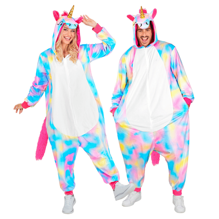 Regnbue Enhjørning Kostume Onesie Unisex