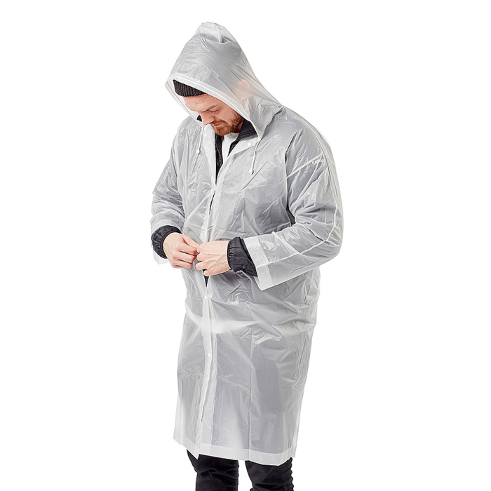 Transparent Regnponcho i Kraftig Kvalitet - One-size