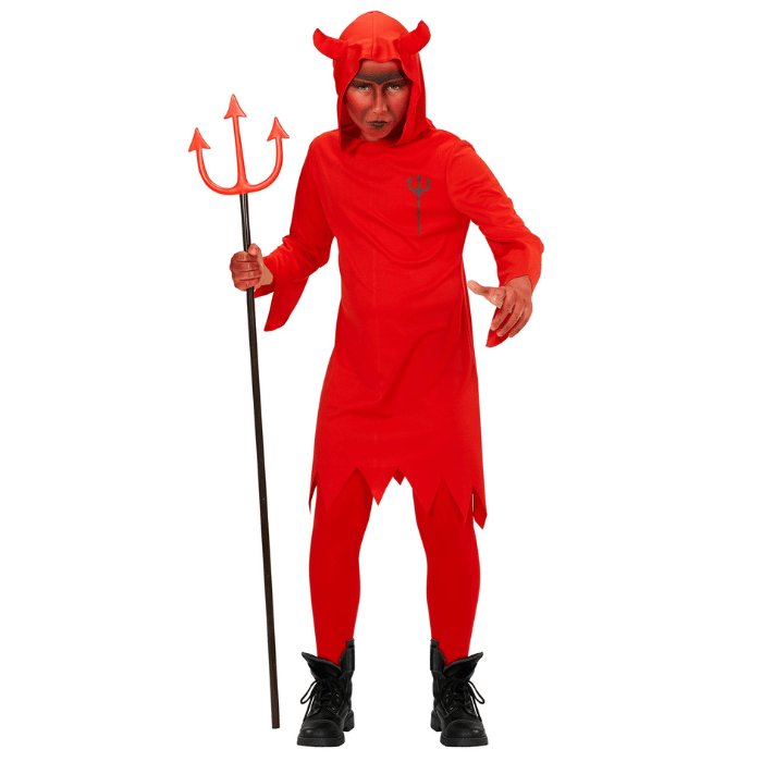 Rød Djævle Kostume til Børn - Fantastisk Halloween Tilbud!