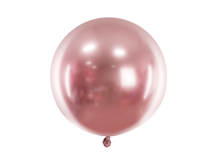 Rosa Guld Chrome Ballon 60 cm - Fantastisk Tilbud!