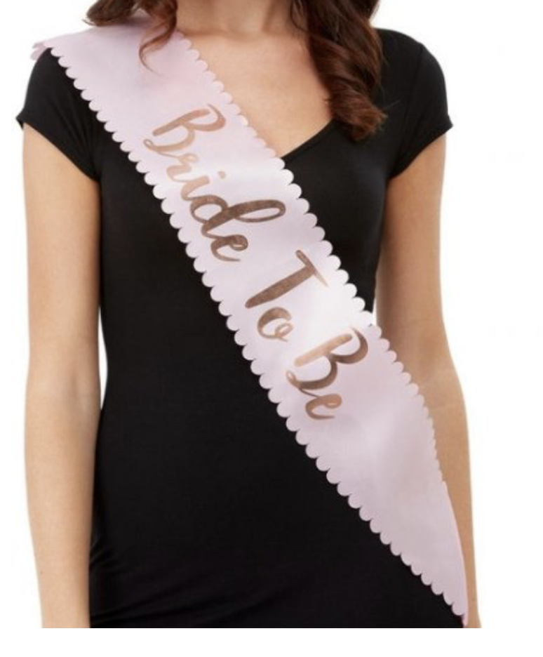 Rosa Bride To Be Skråbånd - Perfekt til bryllupsfest!