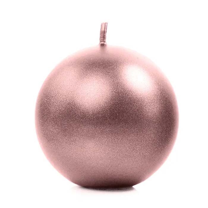 Runde Metallic Rose Gold Stearinlys til Festligheder