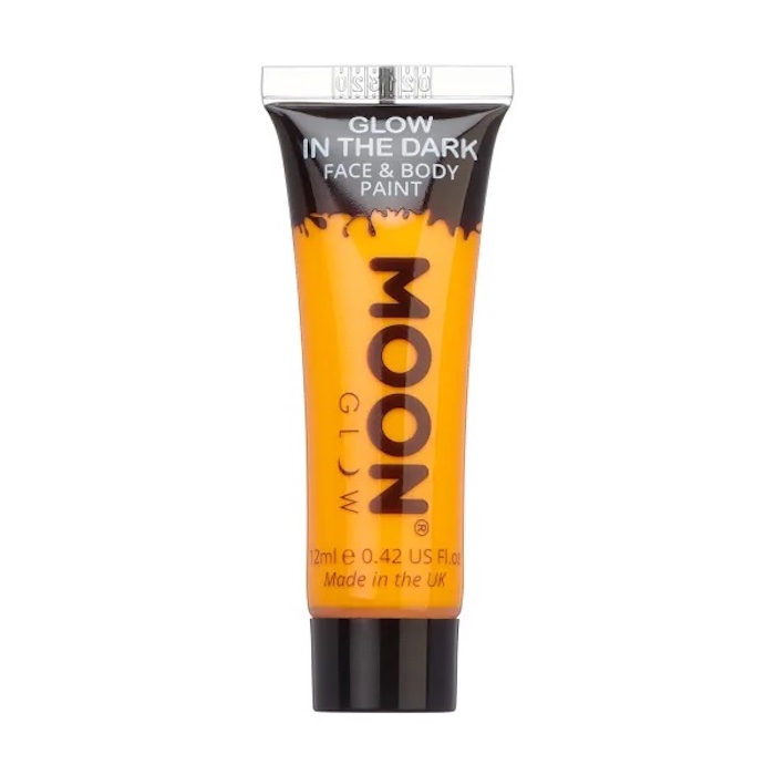 Selvlysende Ansigts   Kropsmaling Orange 12   Moon Creations