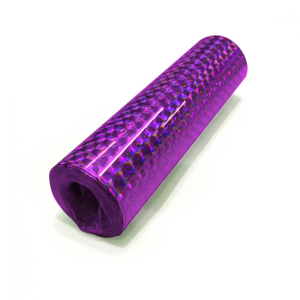 Holografiske Lilla Serpentiner – 18 stk. til Festdekorering