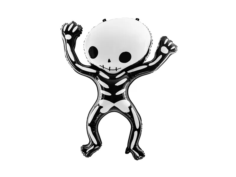 Skeletballon i Folie - Perfekt til Halloween Fest!