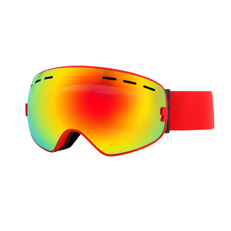 Ski Goggles med Rød Spejlrefleks - Onesize Tilbud!