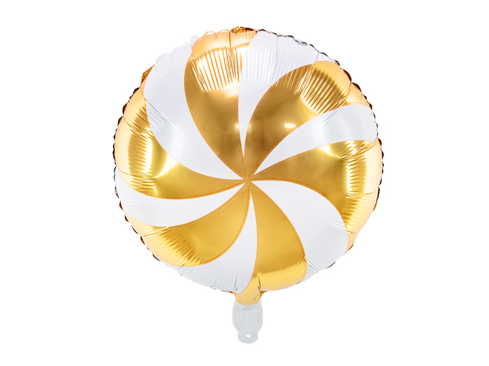Slik Folie Ballon i Guld - Perfekt til Jul!