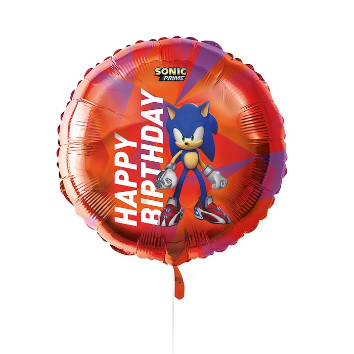Sonic Rød Fødselsdagsfolieballon - Uforglemmelig Fest!