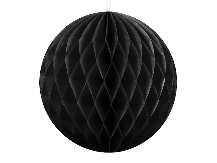 Sort Honeycomb 20 cm - Perfekt til feststemning!