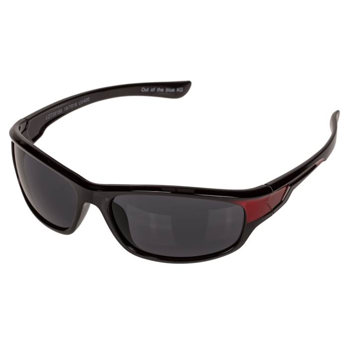 Sportssolbrille "Aiguille Du Midi" - Sort/Rød Tilbud!