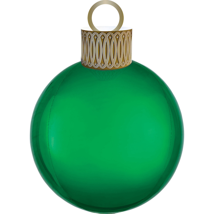 Stor Grøn Julekugle Ballon - Perfekt til Festen!