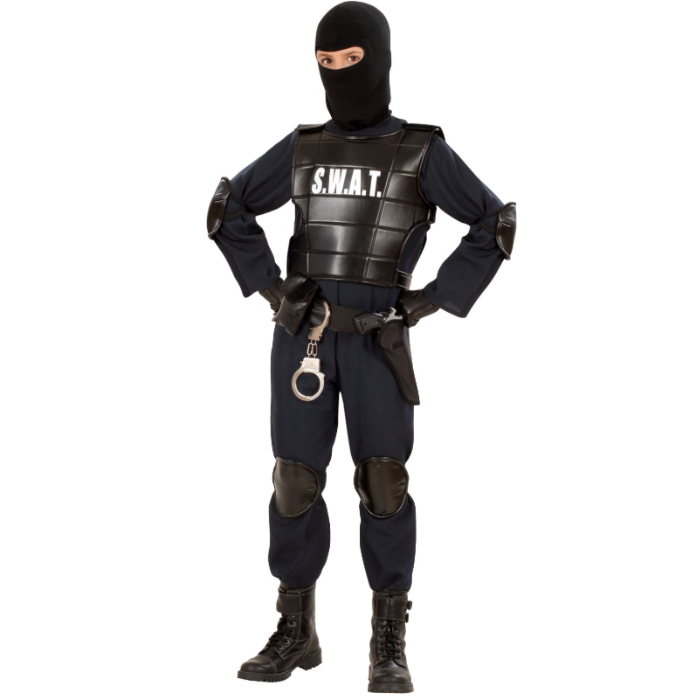 SWAT Politi Kostume til Børn - Fantastisk Tilbud!
