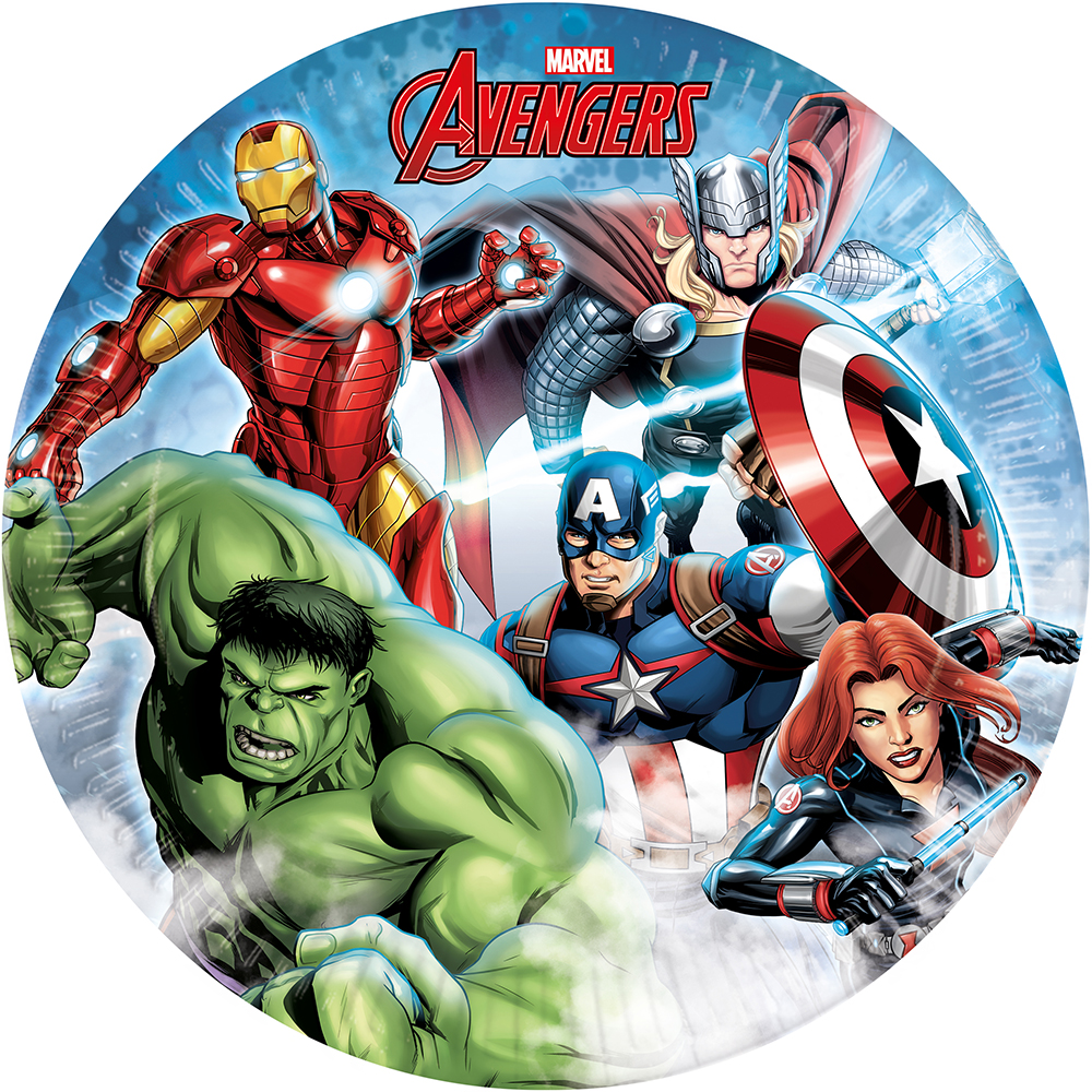 The Avengers Paptallerkener 8x 23