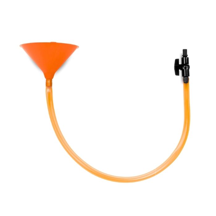 Tragt ølbong Orange   Meter