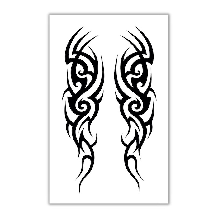 Tribal Kunstig Tatovering - 10 stk. 5x20cm Tilbud!