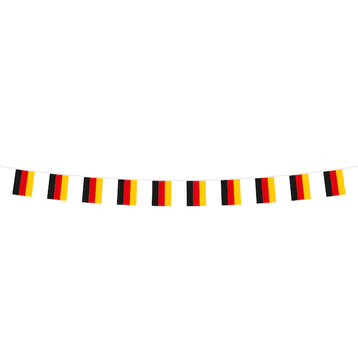 Tysk Flagguirlande - 3 Meter til Festdekoration