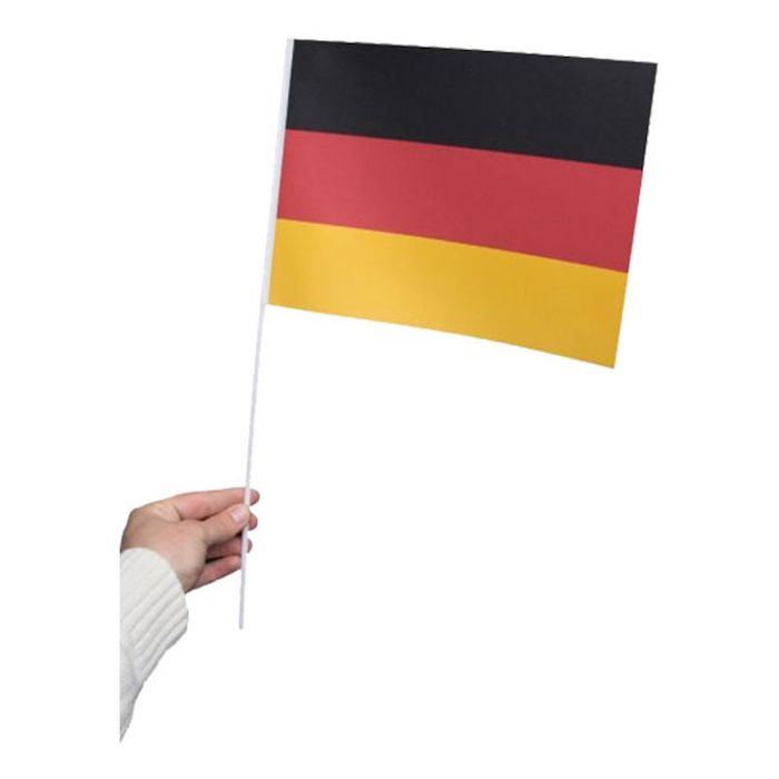 Tysk Papirflag 10x40 cm til Festtemaer