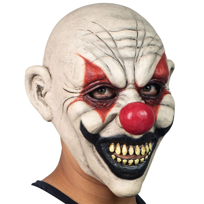 Uhyggelig Cirkus Klovne Maske til Halloween Fest!