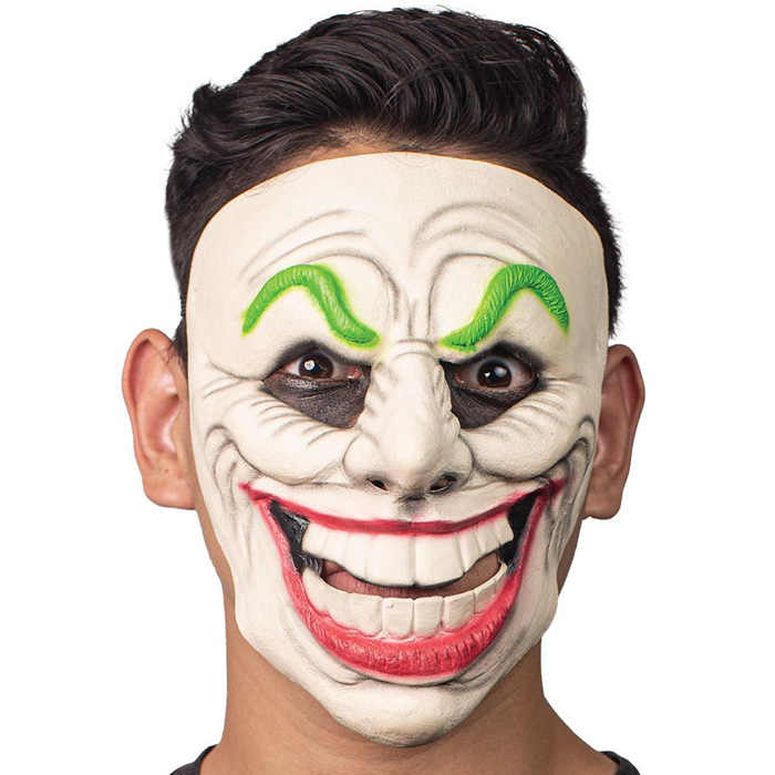 Skræmmende Jester Klovne Maske til Halloween!