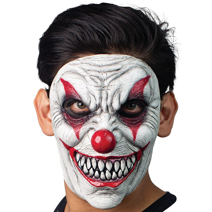Uhyggelig Klovne Maske til Halloween Festligheder