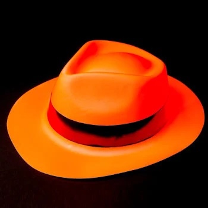 Neon Orange UV Hat til Fest - Køb nu!
