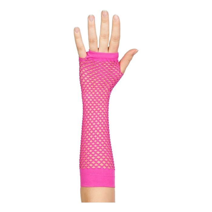 Lange Pink Nethandsker - Neon til UV-Fest
