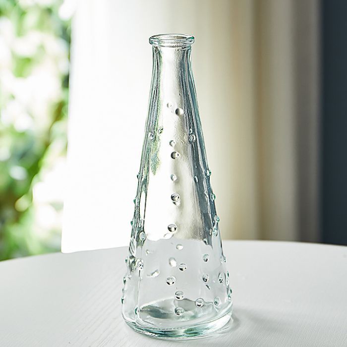 Vase i Glas - Regndråbe Design 18 cm