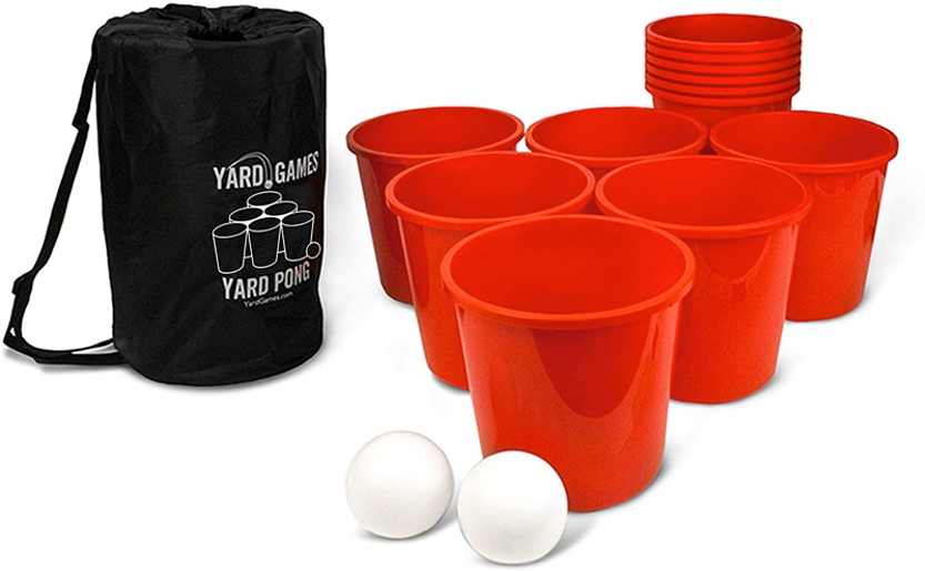 Beer Pong Sæt med 12 Spande og Bolde - Festleg!