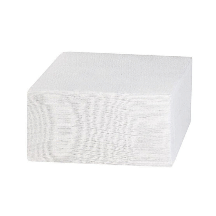 20x20 cm Hvide Servietter - 150 stk. til Festen