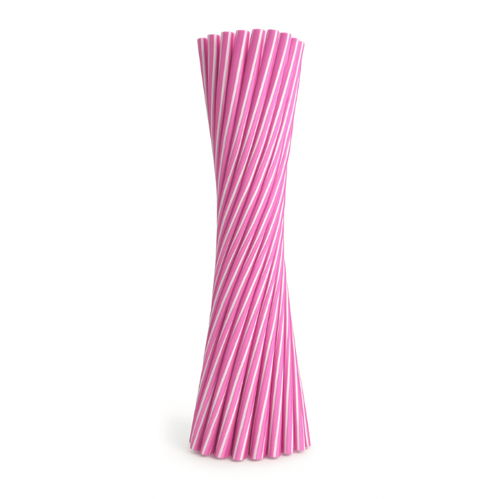 6x220 mm Genanvendelige Pink Sugerør - Festtilbud!