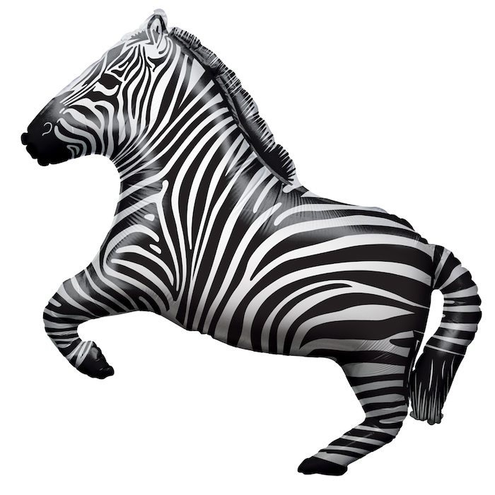 Zebra Folieballon 70 cm til festpynt - Kvalitet og stil