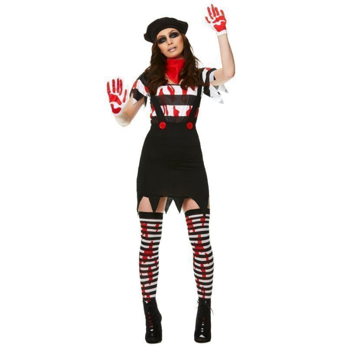 Zombie Mimer Kostume til Kvinder - Halloween Tilbud!