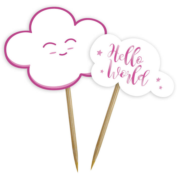Babyshower Madpinde i Pink - 24 stk. til Festen