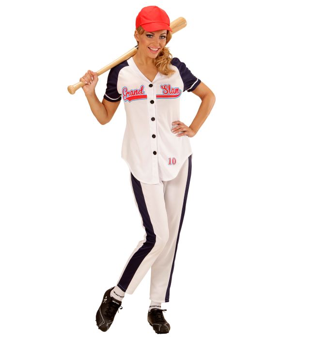 Baseball Kostume til Kvinder - 3 Dele til Temafest