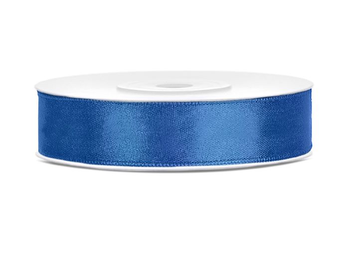 Blå Satinbånd 12 mm x 25 m - Perfekt til festpynt!