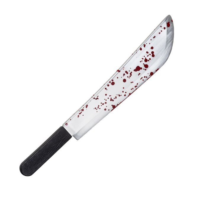 Blodig Machete 53 cm til Festens Tema!