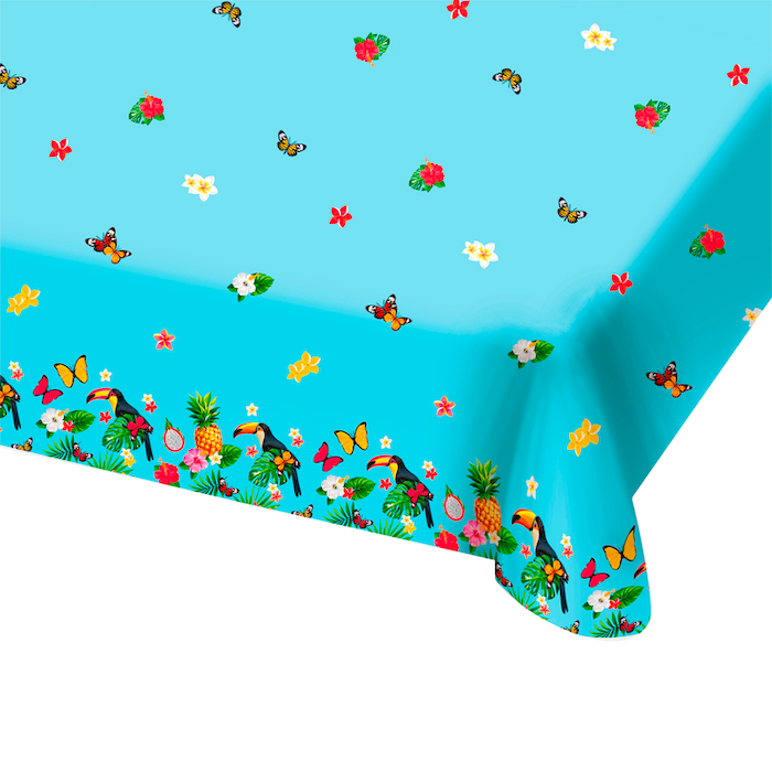 Tropisk Tukan Borddug 180x130 cm - Perfekt til Fest!