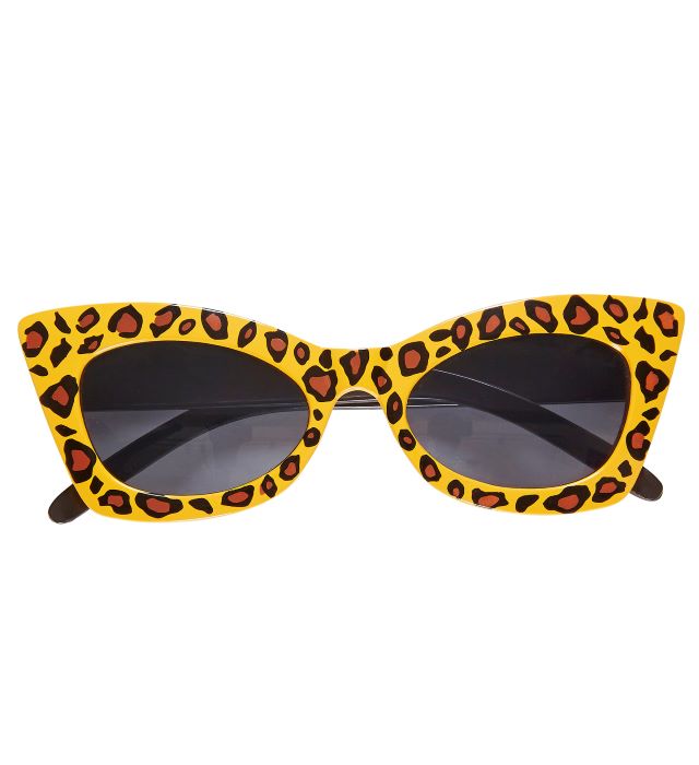 50'er Vintage Solbriller med Leopardmønster - Festlook!
