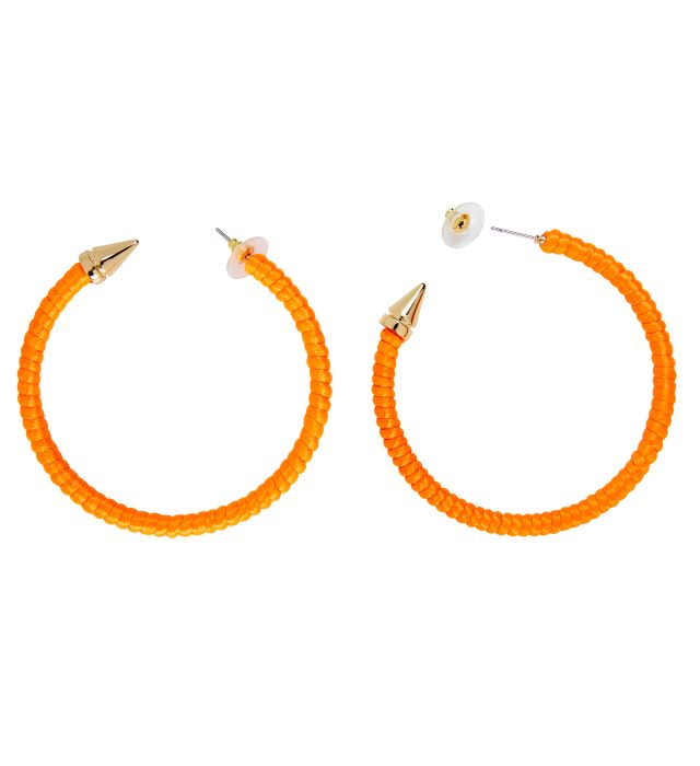 80 Øreringe Hoops i Orange - Fantastisk Tilbud!