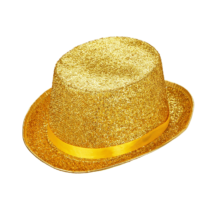 Guld Glitter Festhat til Fester - Fantastisk Tilbud!