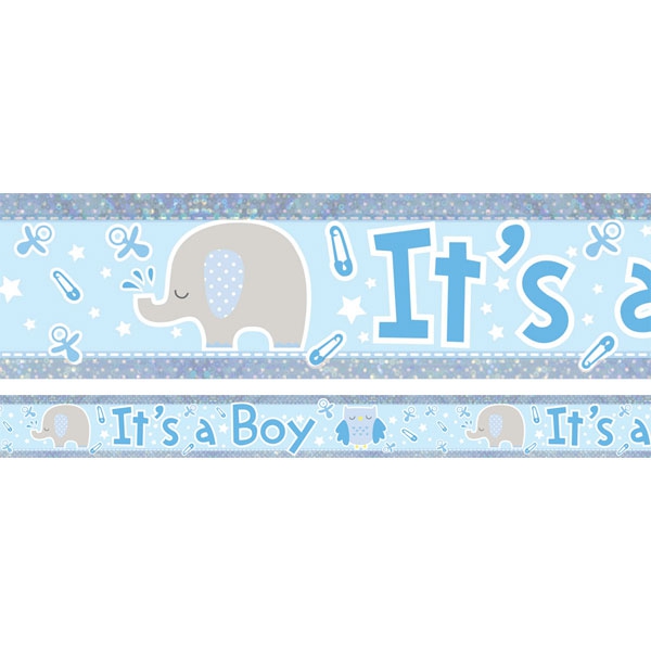 Folie Banner til Baby Shower – Det Er En Dreng!